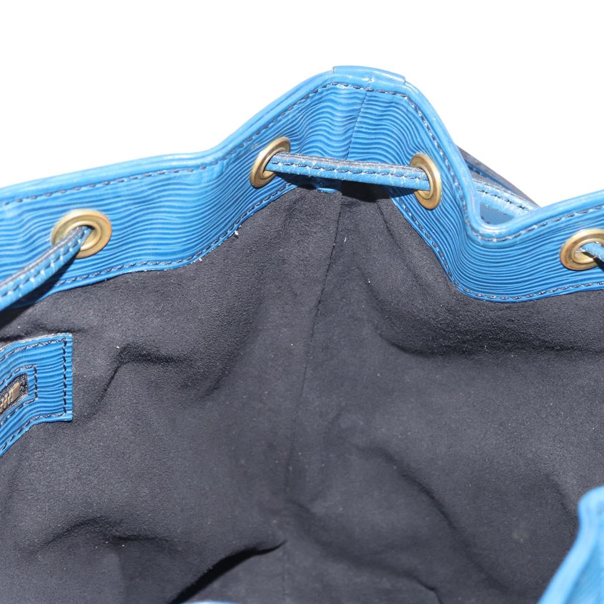 LOUIS VUITTON Epi Petit Noe Shoulder Bag Blue M44105 LV Auth 154827
