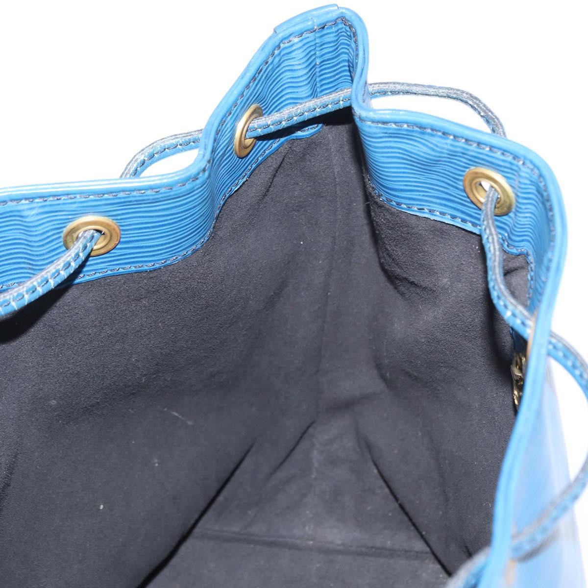 LOUIS VUITTON Epi Petit Noe Shoulder Bag Blue M44105 LV Auth 154827