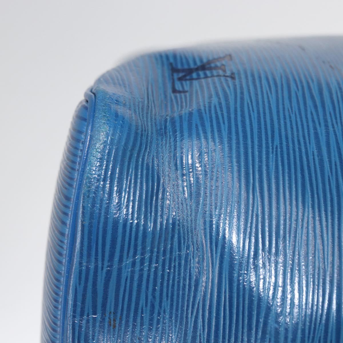 LOUIS VUITTON Epi Petit Noe Shoulder Bag Blue M44105 LV Auth 154827