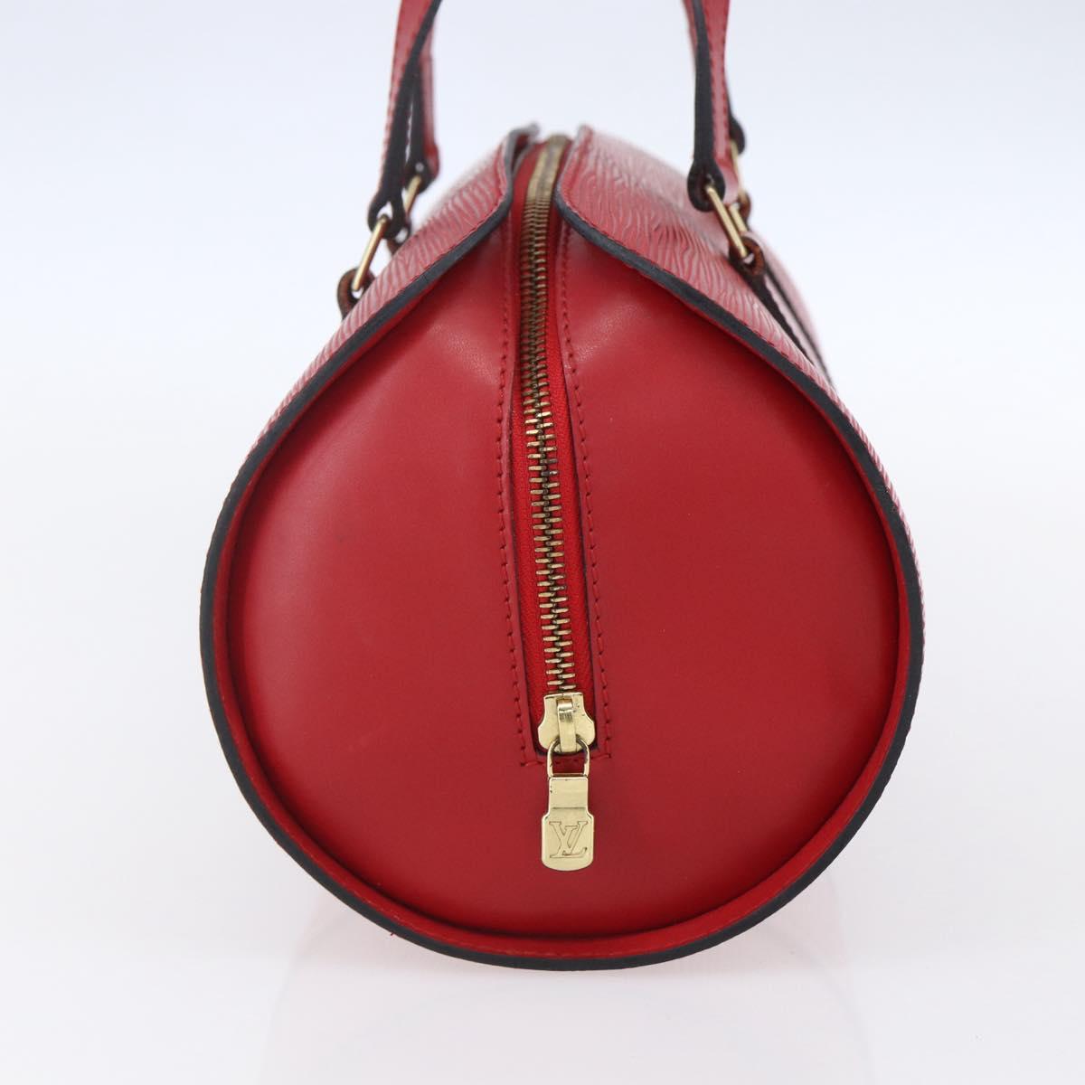 LOUIS VUITTON Epi Soufflot Hand Bag Red M52227 LV Auth 154828