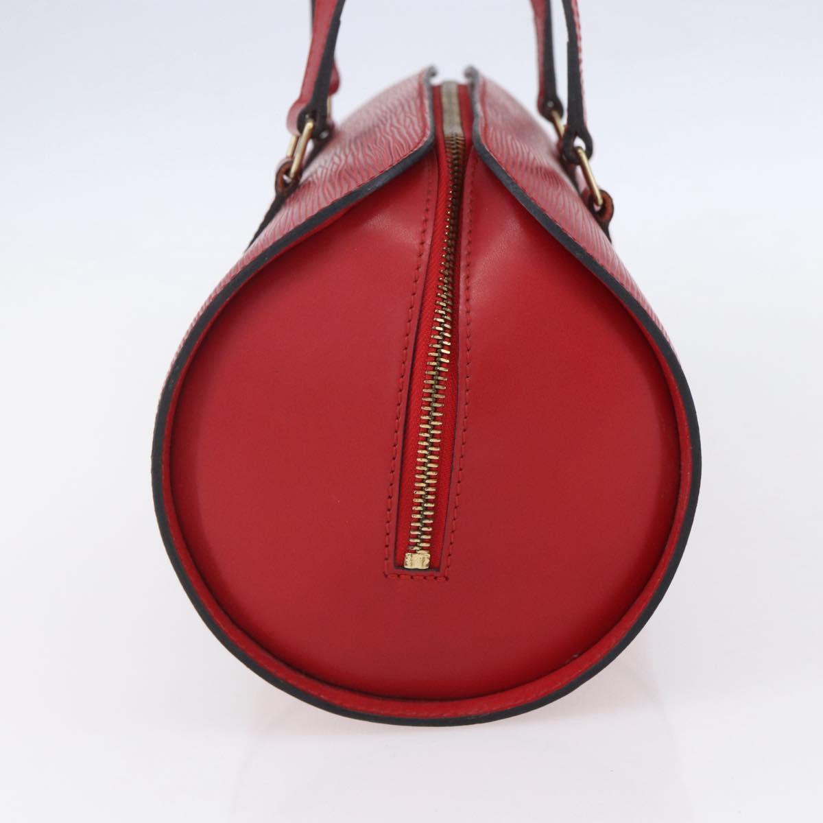 LOUIS VUITTON Epi Soufflot Hand Bag Red M52227 LV Auth 154828