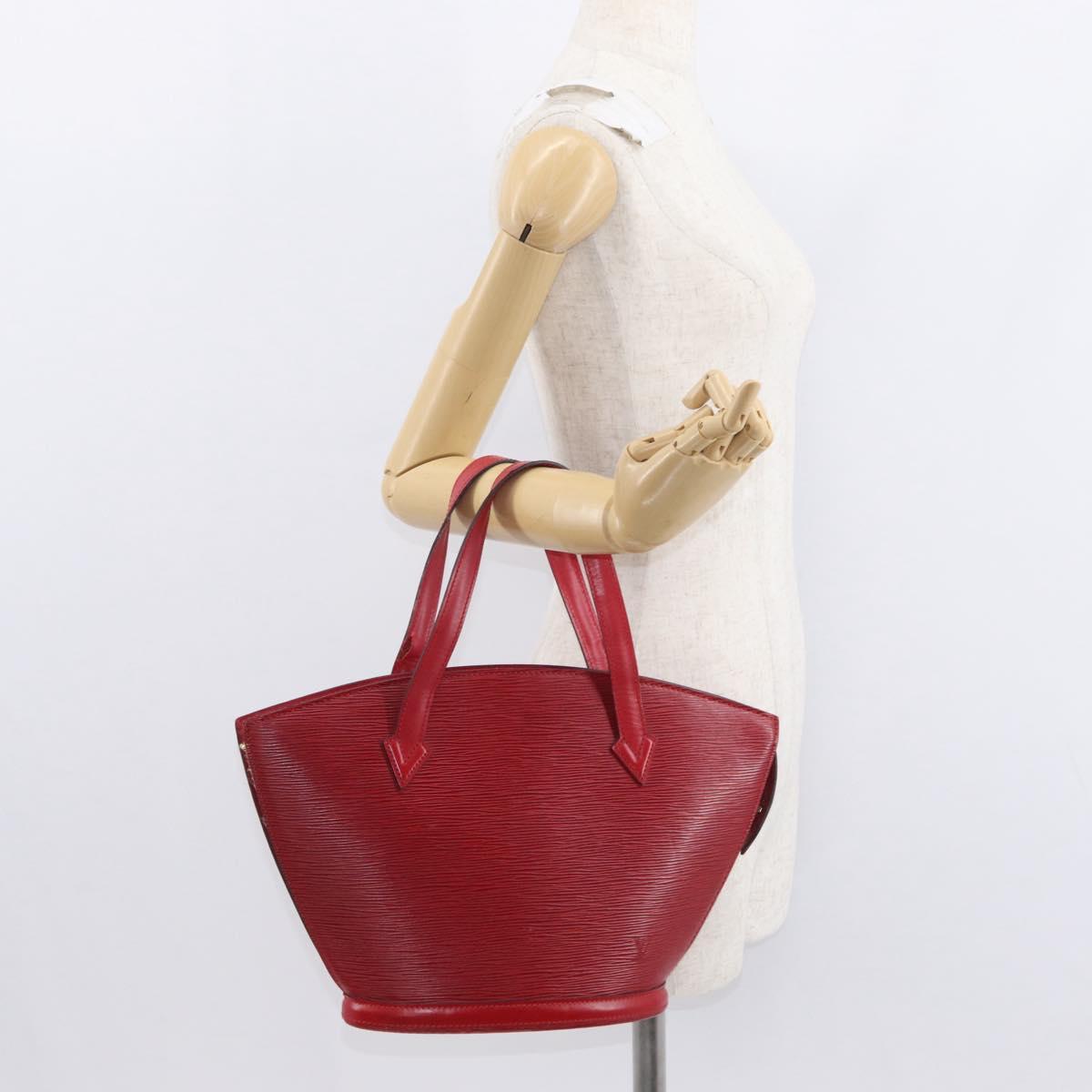 LOUIS VUITTON Epi Saint Jacques Shopping Shoulder Bag Red M52277 LV Auth 154831