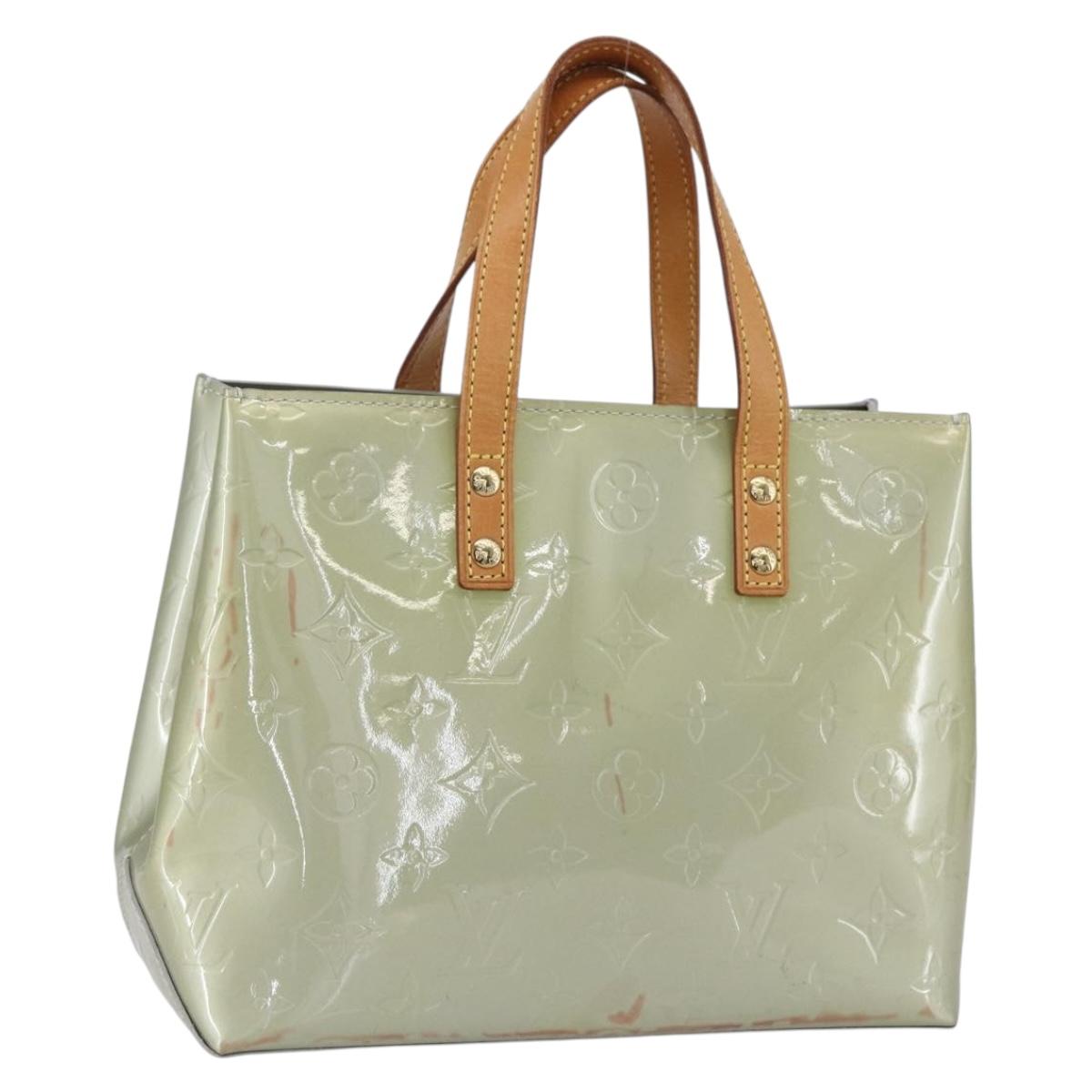 LOUIS VUITTON Monogram Vernis Reade PM Hand Bag Gris M91145 LV Auth 154835