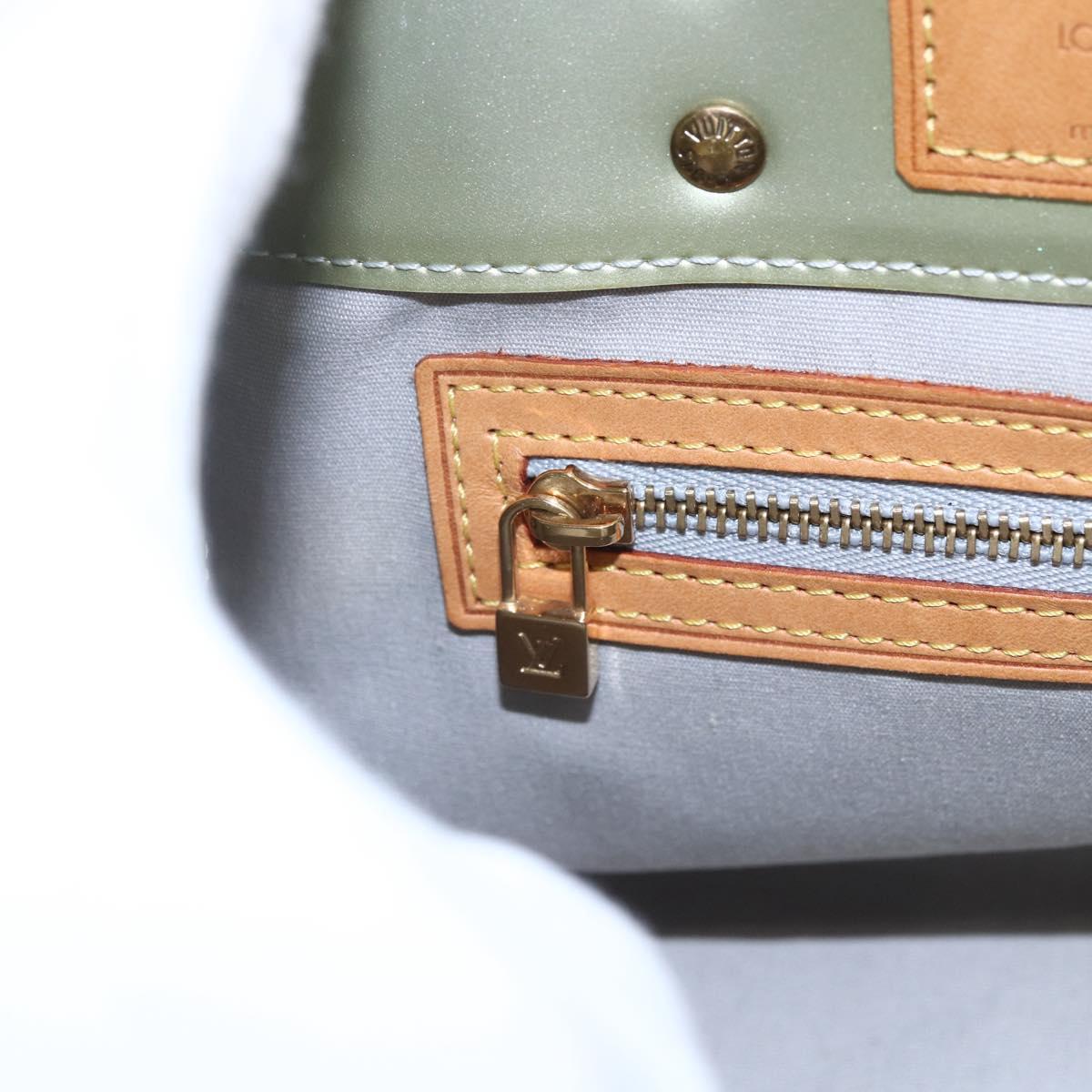 LOUIS VUITTON Monogram Vernis Reade PM Hand Bag Gris M91145 LV Auth 154835