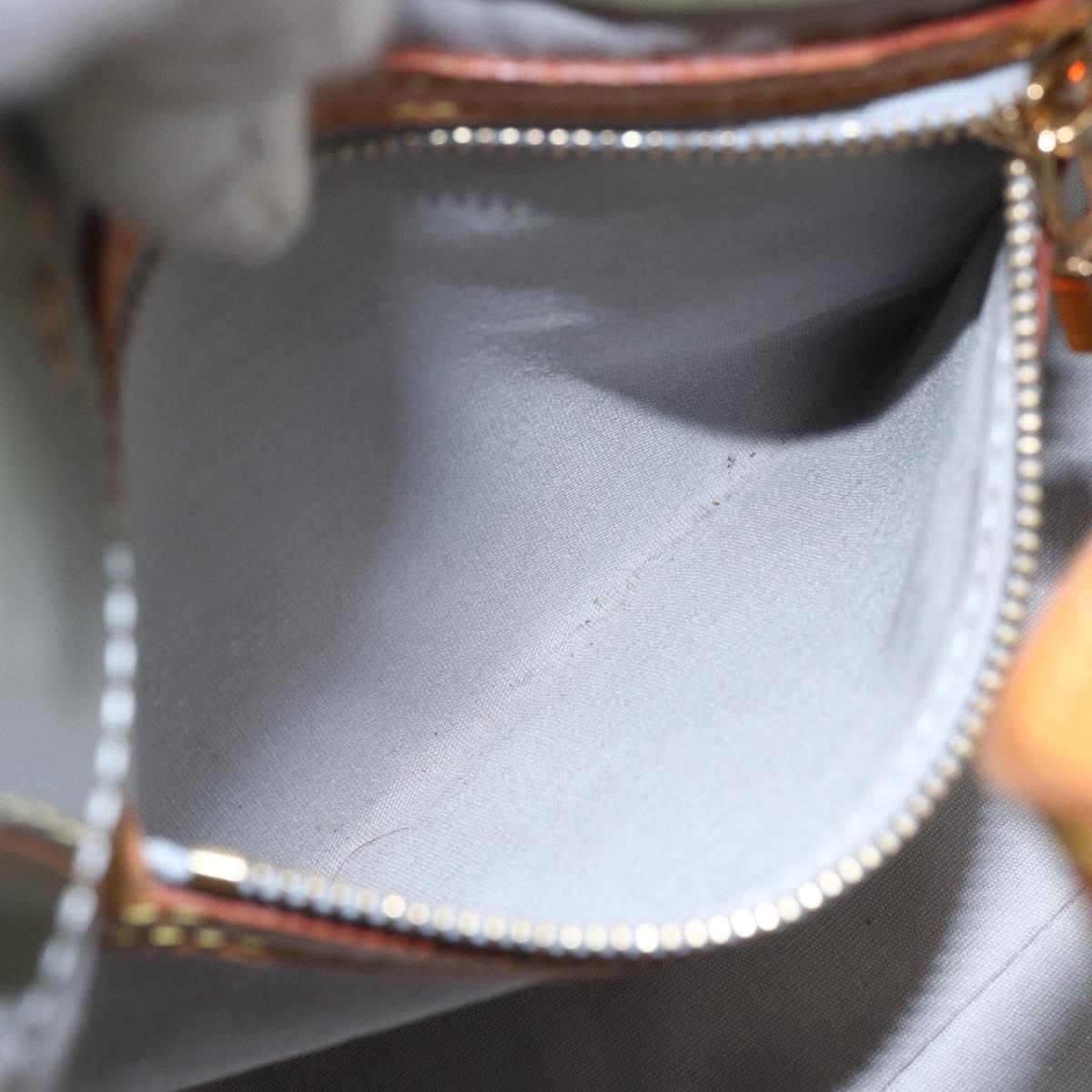 LOUIS VUITTON Monogram Vernis Reade PM Hand Bag Gris M91145 LV Auth 154835