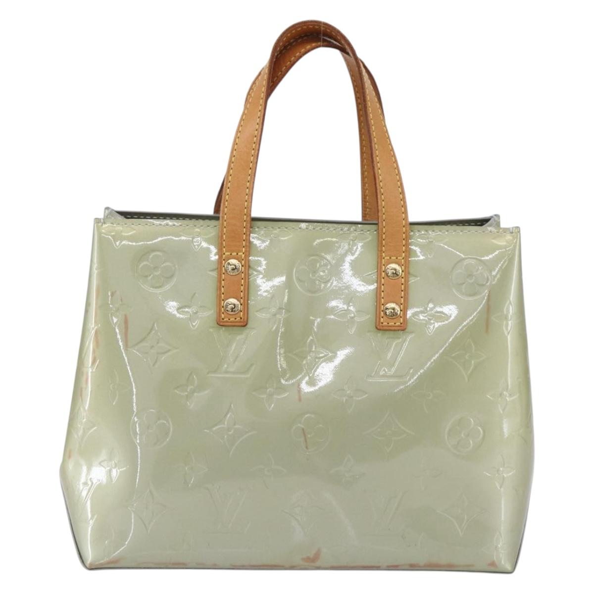 LOUIS VUITTON Monogram Vernis Reade PM Hand Bag Gris M91145 LV Auth 154835