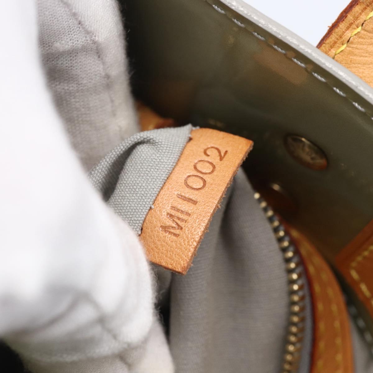 LOUIS VUITTON Monogram Vernis Reade PM Hand Bag Gris M91145 LV Auth 154835