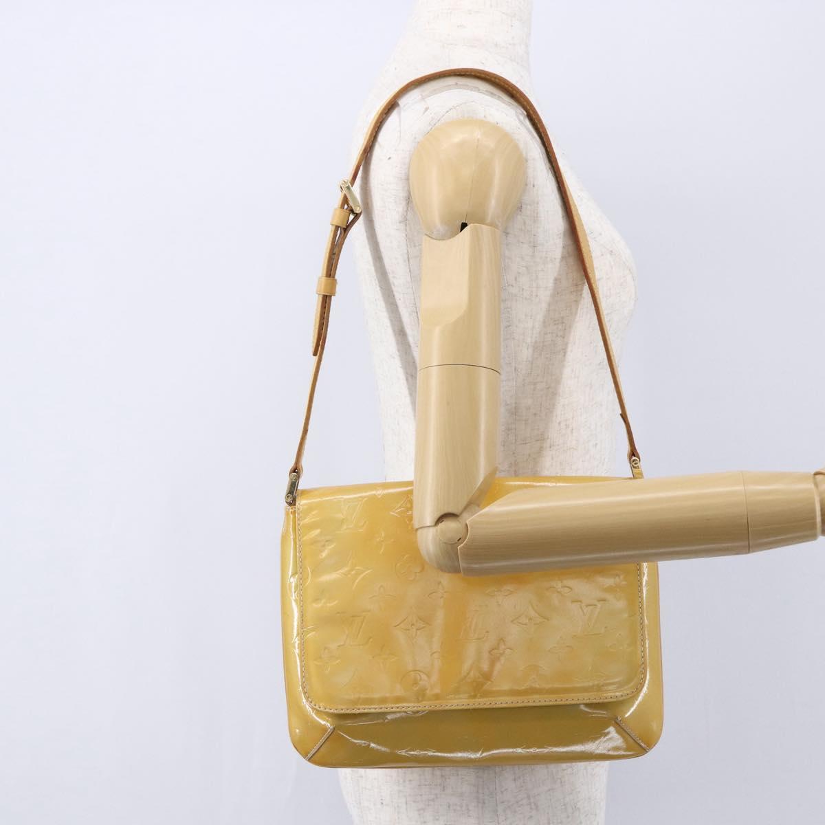 LOUIS VUITTON Monogram Vernis Thompson Street Bag Gris M91008 LV Auth 154836