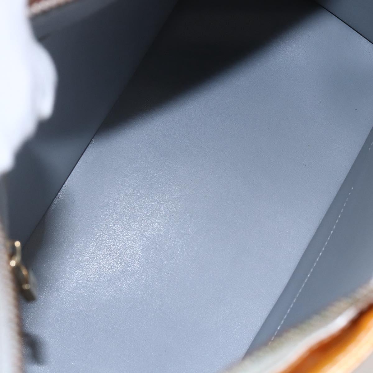 LOUIS VUITTON Monogram Vernis Houston Hand Bag Gris M91053 LV Auth 154839