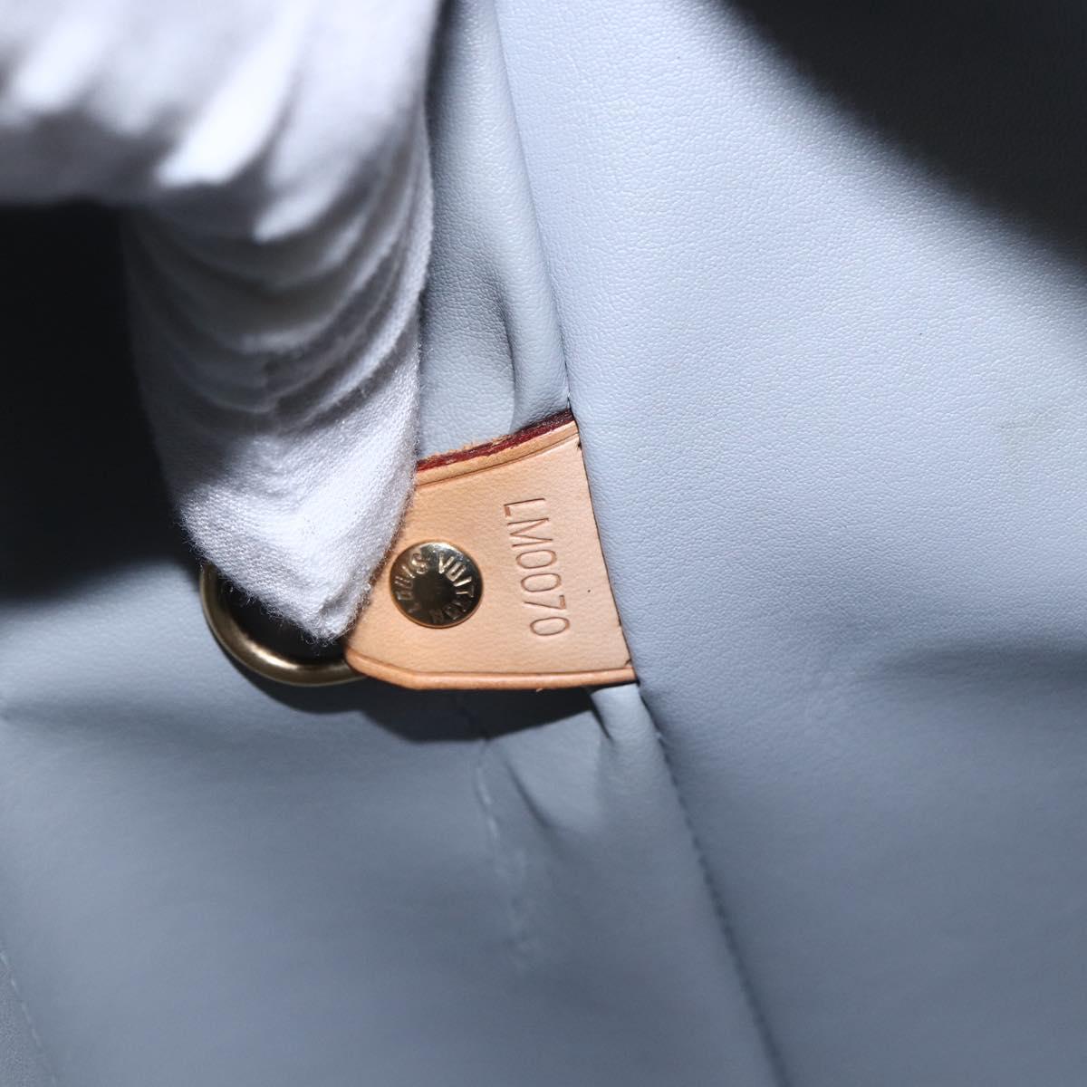 LOUIS VUITTON Monogram Vernis Houston Hand Bag Gris M91053 LV Auth 154839