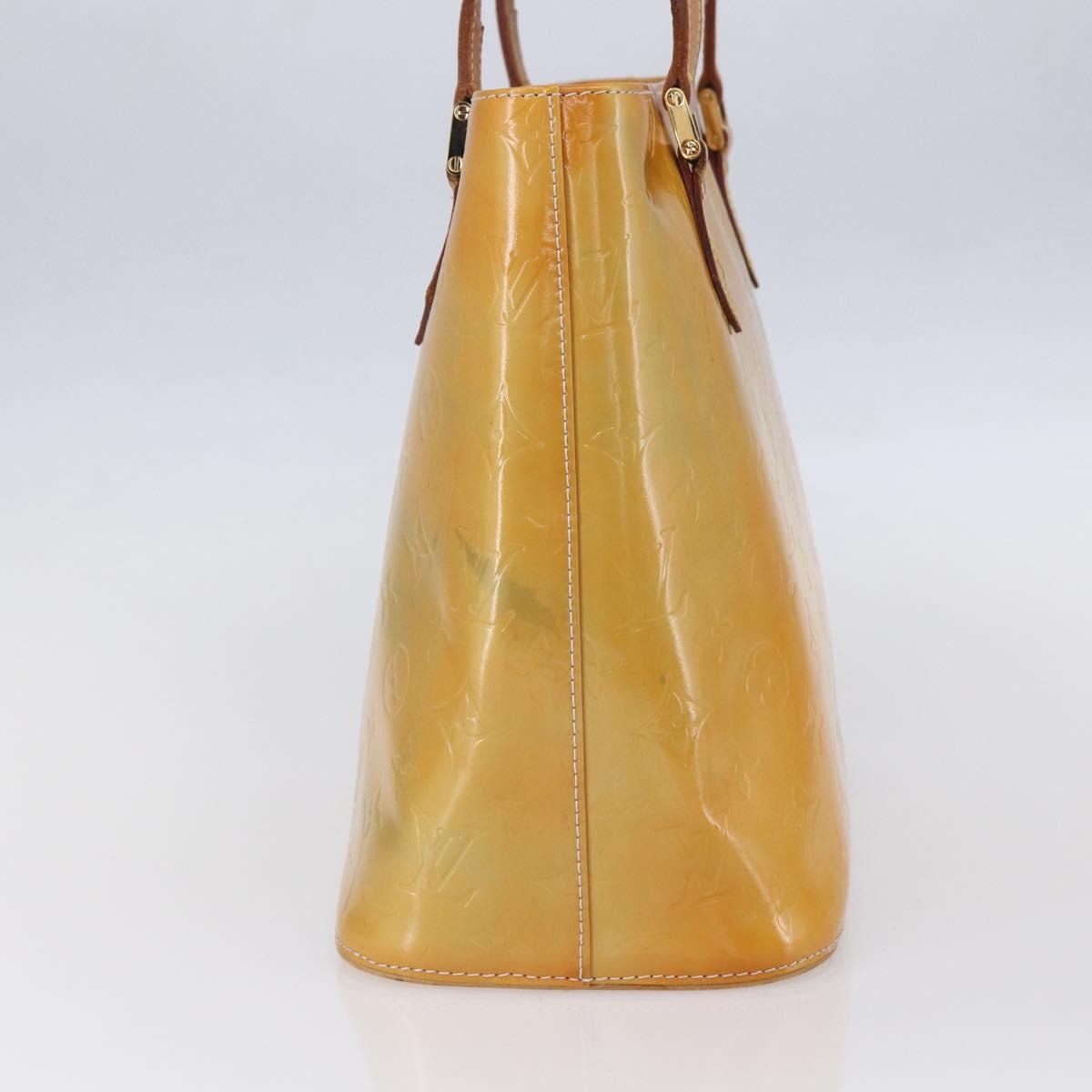 LOUIS VUITTON Monogram Vernis Houston Hand Bag Gris M91053 LV Auth 154839