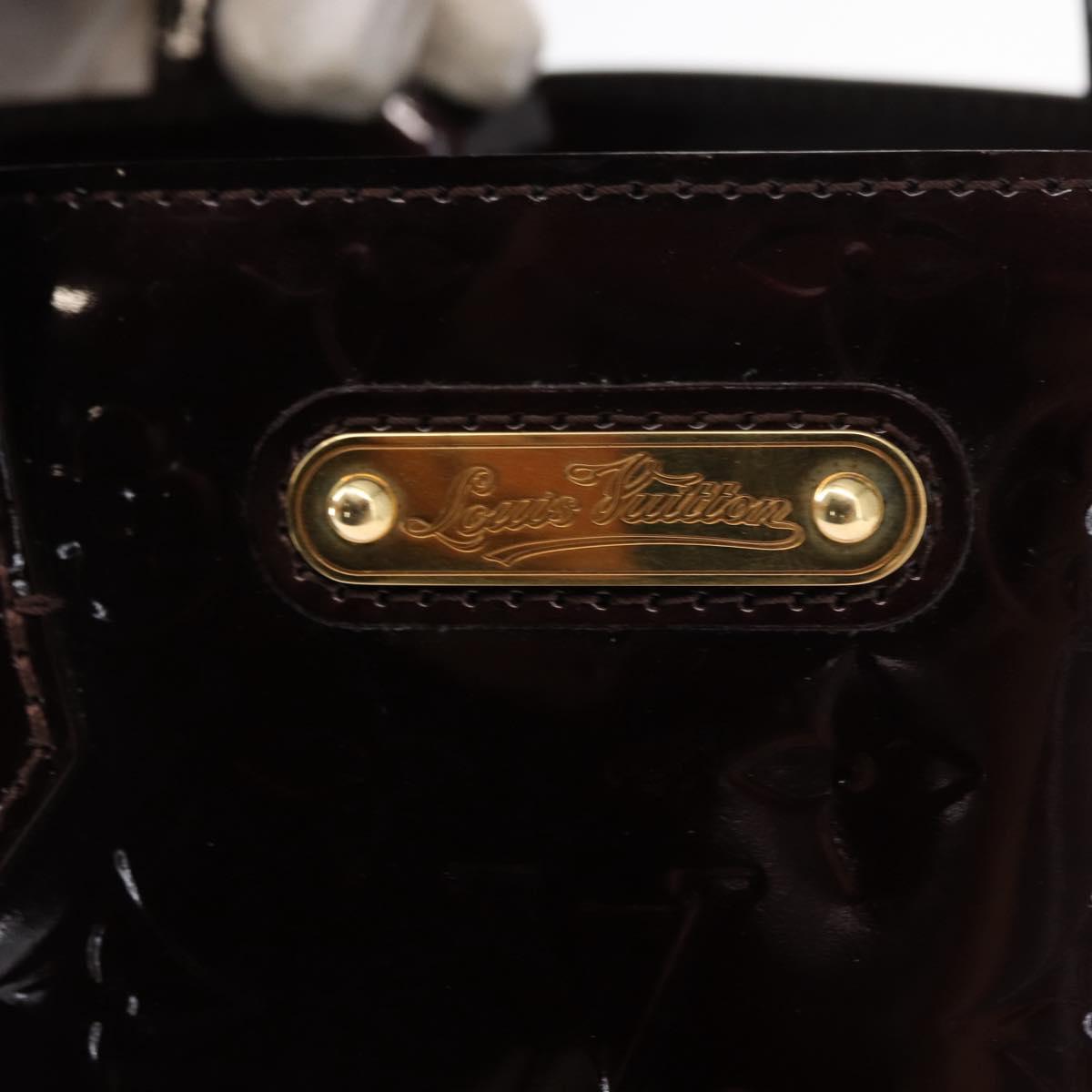 LOUIS VUITTON Monogram Vernis Wilshire PM Hand Bag Amarante M93641 Auth 154841