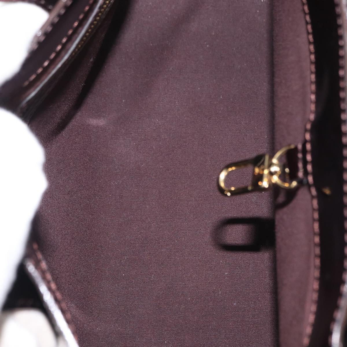 LOUIS VUITTON Monogram Vernis Wilshire PM Hand Bag Amarante M93641 Auth 154841