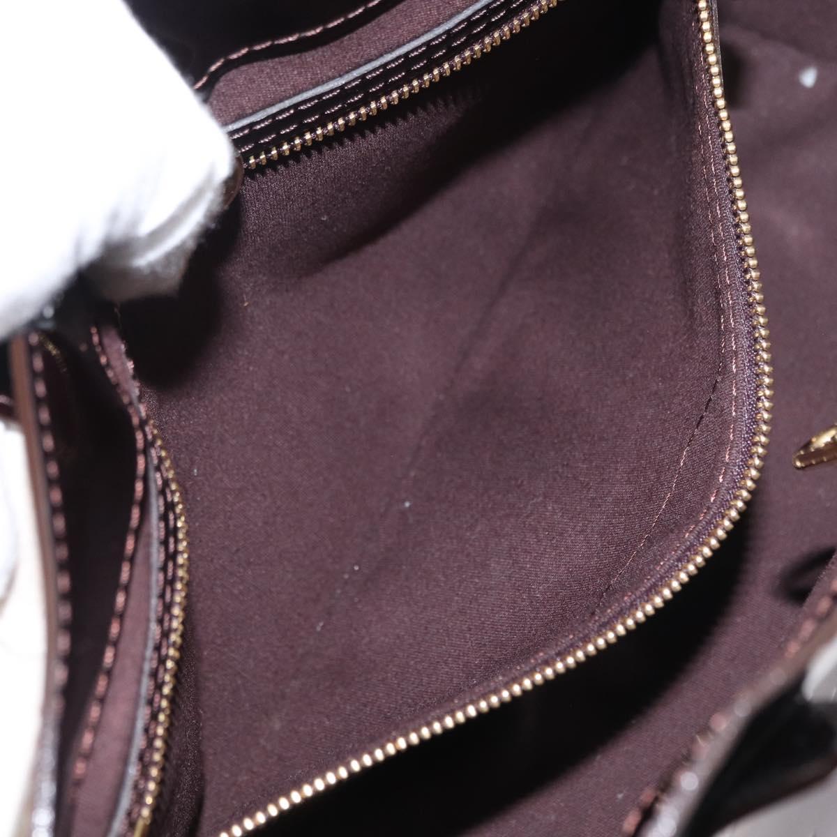 LOUIS VUITTON Monogram Vernis Wilshire PM Hand Bag Amarante M93641 Auth 154841