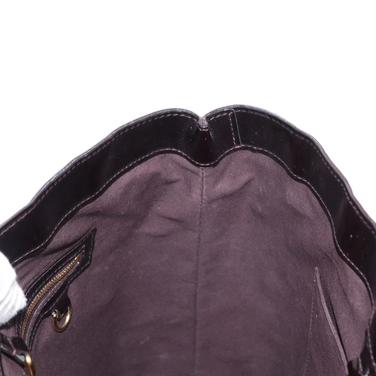 LOUIS VUITTON Monogram Vernis Wilshire MM Hand Bag Amarante M91645 Auth 154842