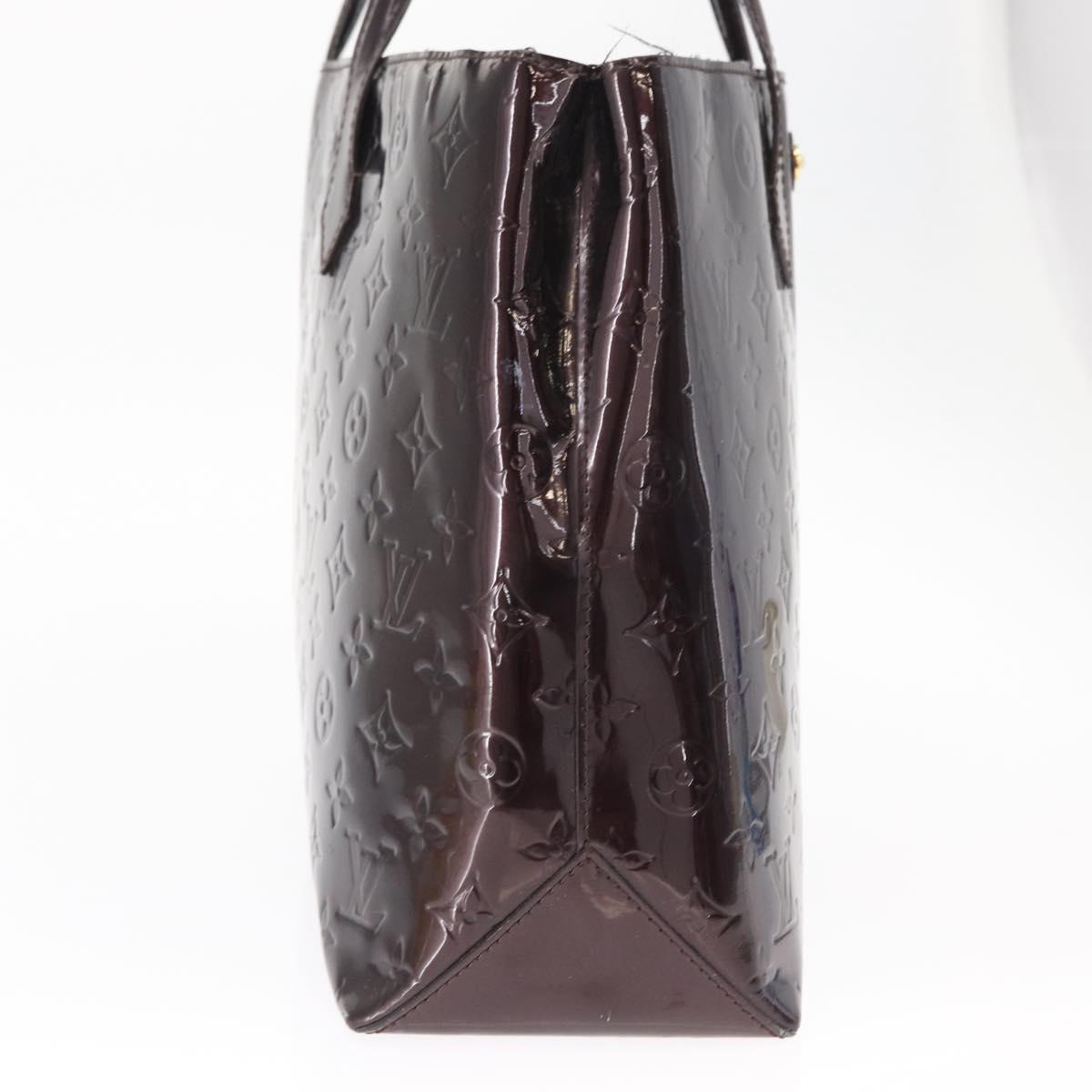 LOUIS VUITTON Monogram Vernis Wilshire MM Hand Bag Amarante M91645 Auth 154842