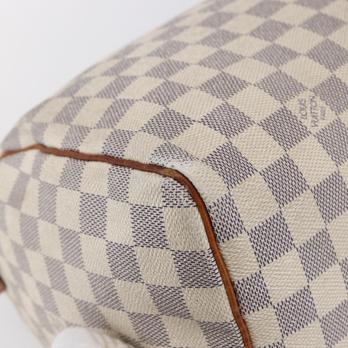 LOUIS VUITTON Damier Azur Speedy 30 Hand Bag N41533 LV Auth 154845