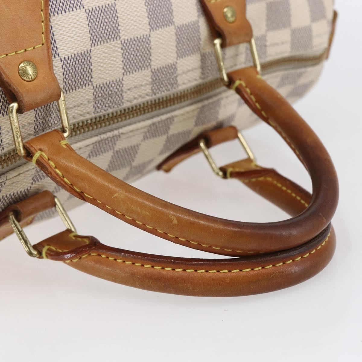 LOUIS VUITTON Damier Azur Speedy 30 Hand Bag N41533 LV Auth 154845