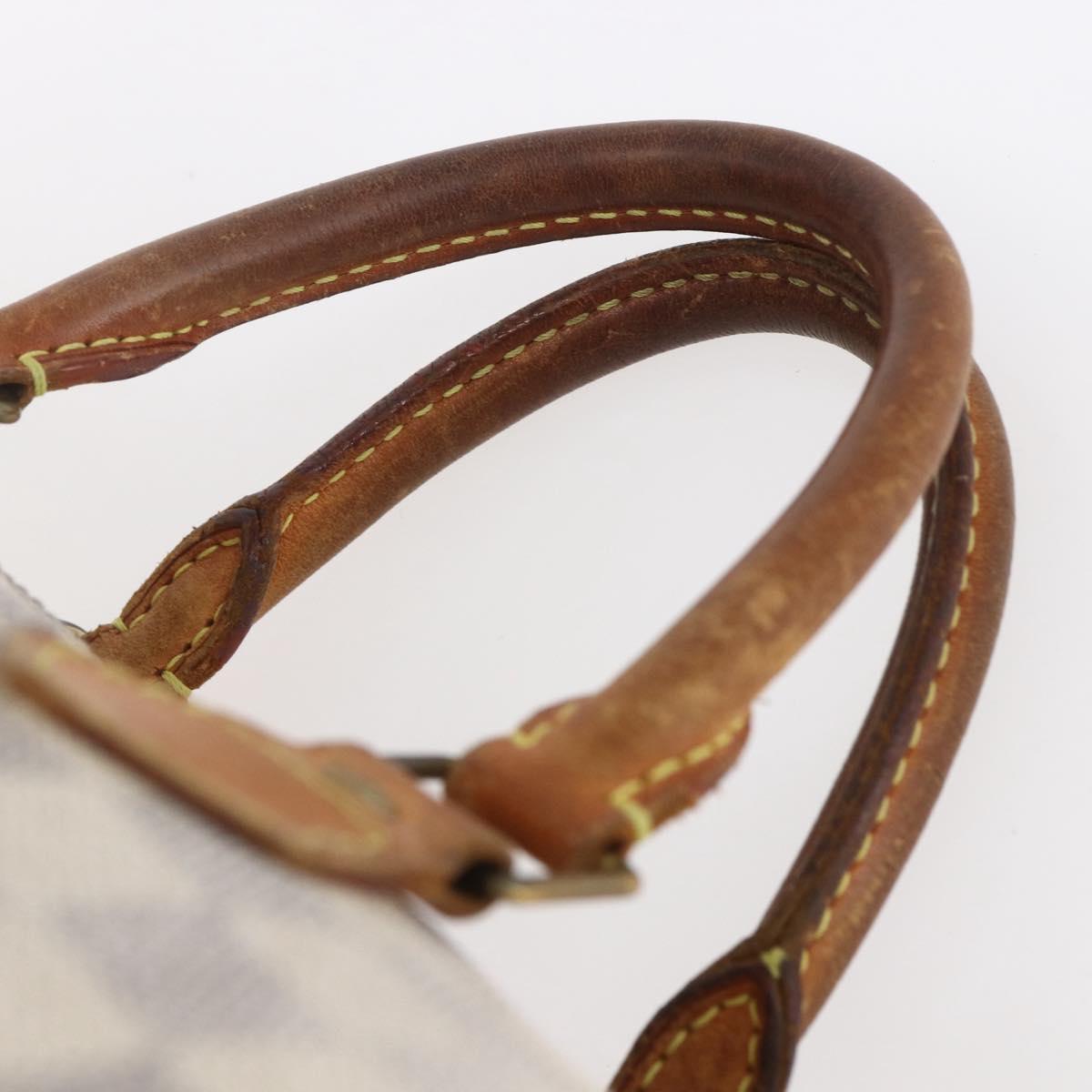 LOUIS VUITTON Damier Azur Speedy 35 Hand Bag N41535 LV Auth 154846