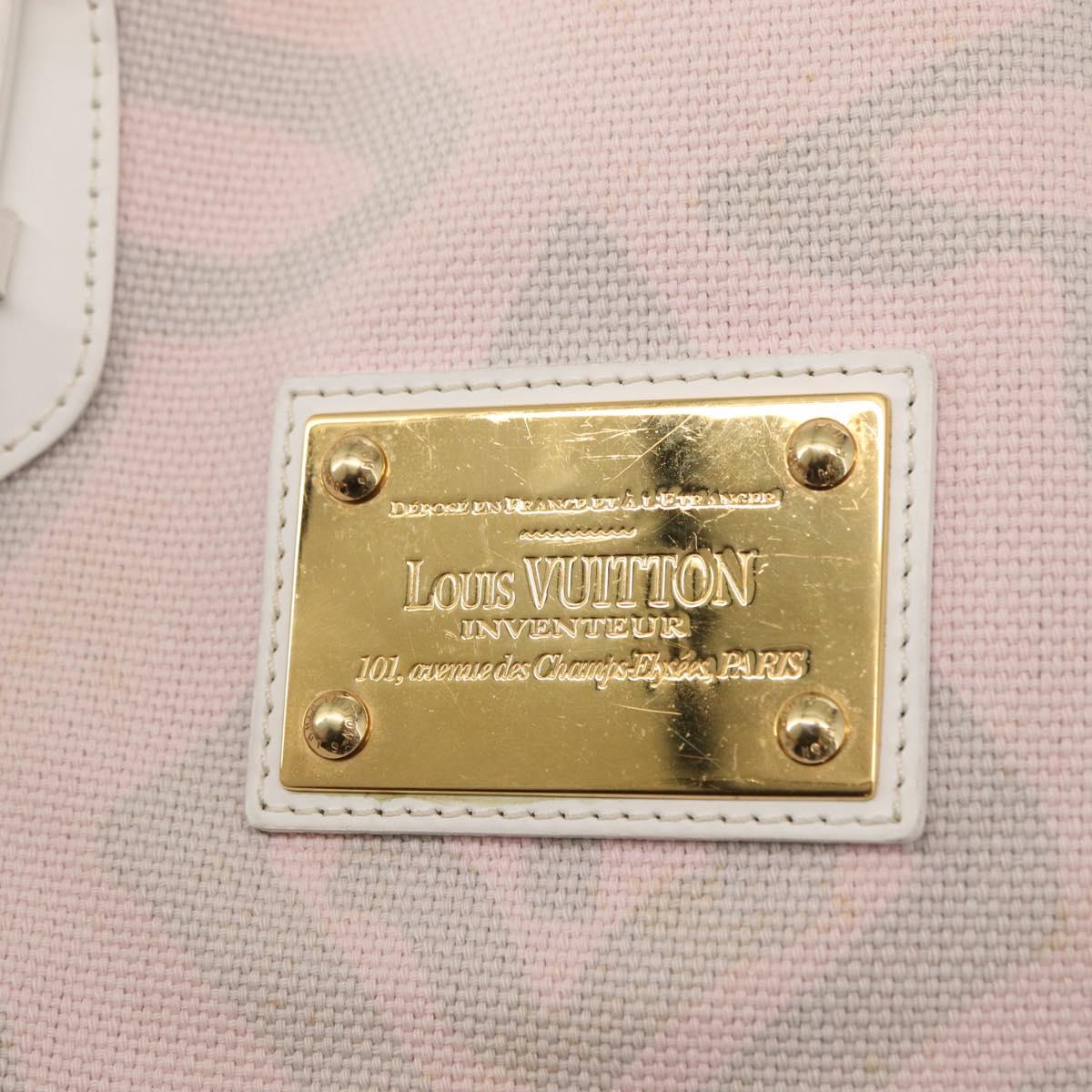 LOUIS VUITTON Cruise line Taicienne PM Bag Canvas Pink M95672 LV Auth 154848