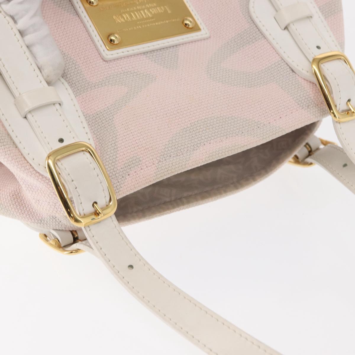 LOUIS VUITTON Cruise line Taicienne PM Bag Canvas Pink M95672 LV Auth 154848