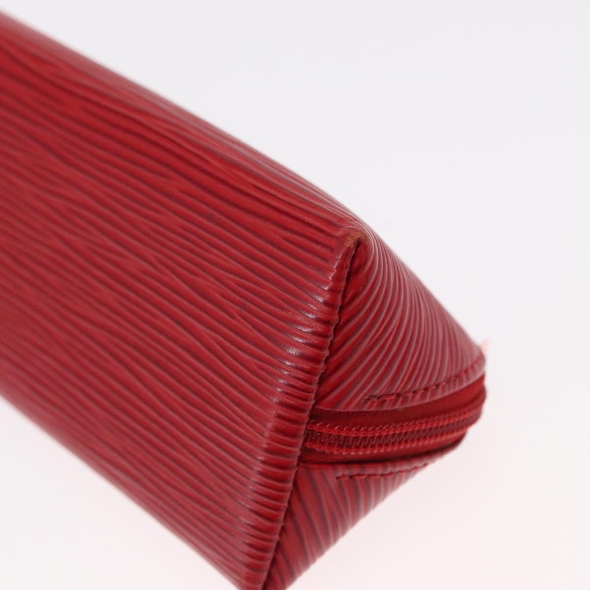 LOUIS VUITTON Epi Trousse Crayons Pen Case Red M56547 LV Auth 154851