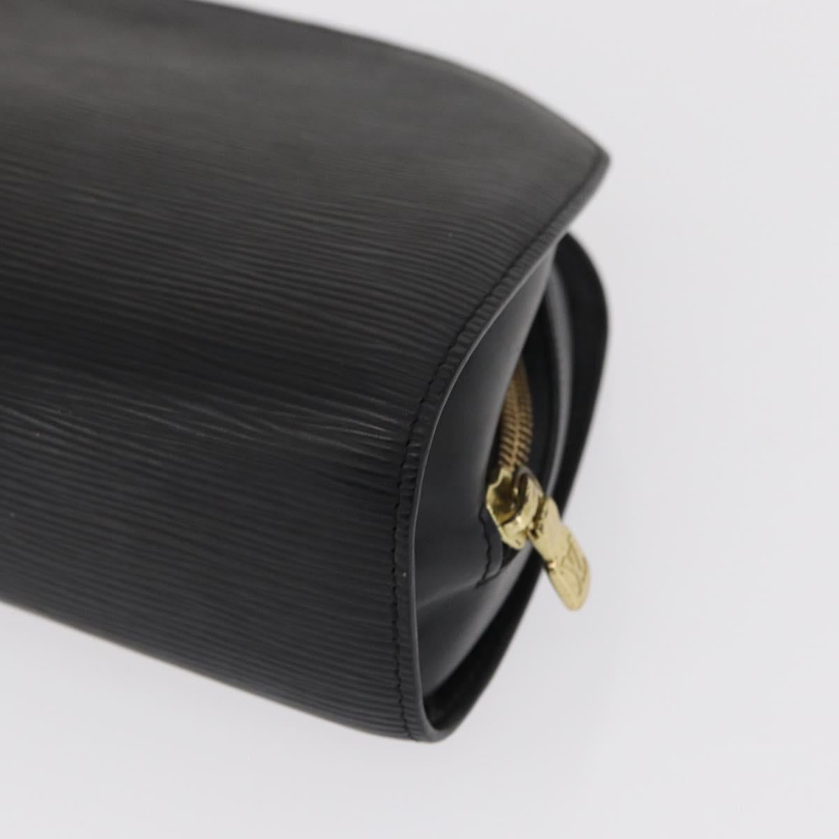 LOUIS VUITTON Epi Dauphine GM Cosmetic Pouch Black M48432 LV Auth 154852