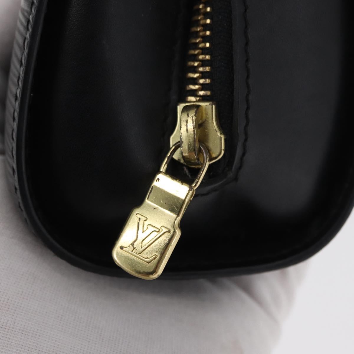 LOUIS VUITTON Epi Dauphine GM Cosmetic Pouch Black M48432 LV Auth 154852