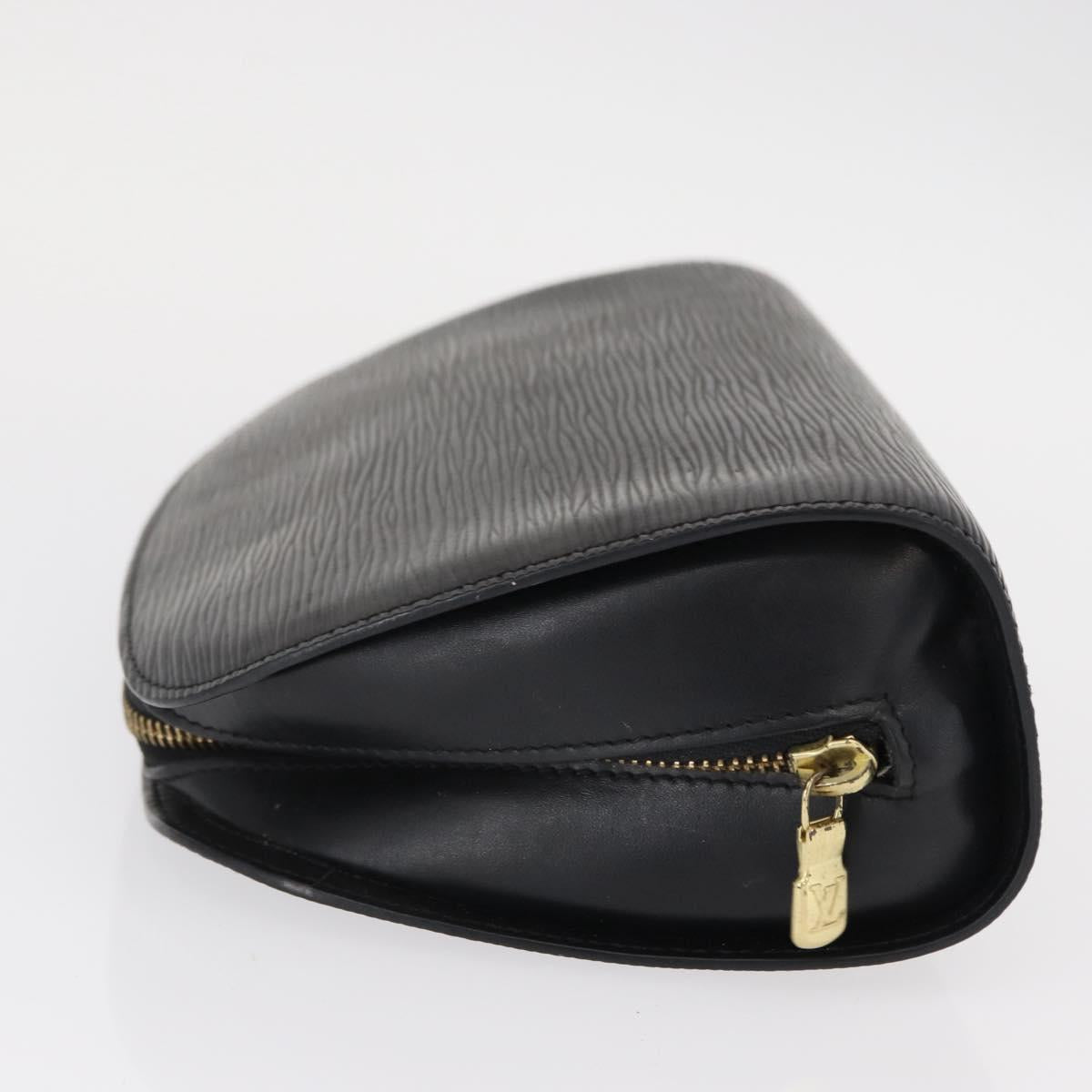 LOUIS VUITTON Epi Dauphine GM Cosmetic Pouch Black M48432 LV Auth 154852