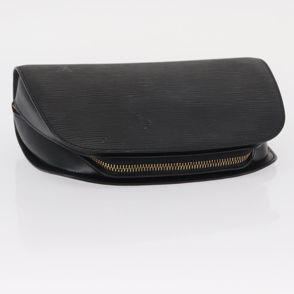 LOUIS VUITTON Epi Dauphine GM Cosmetic Pouch Black M48432 LV Auth 154852