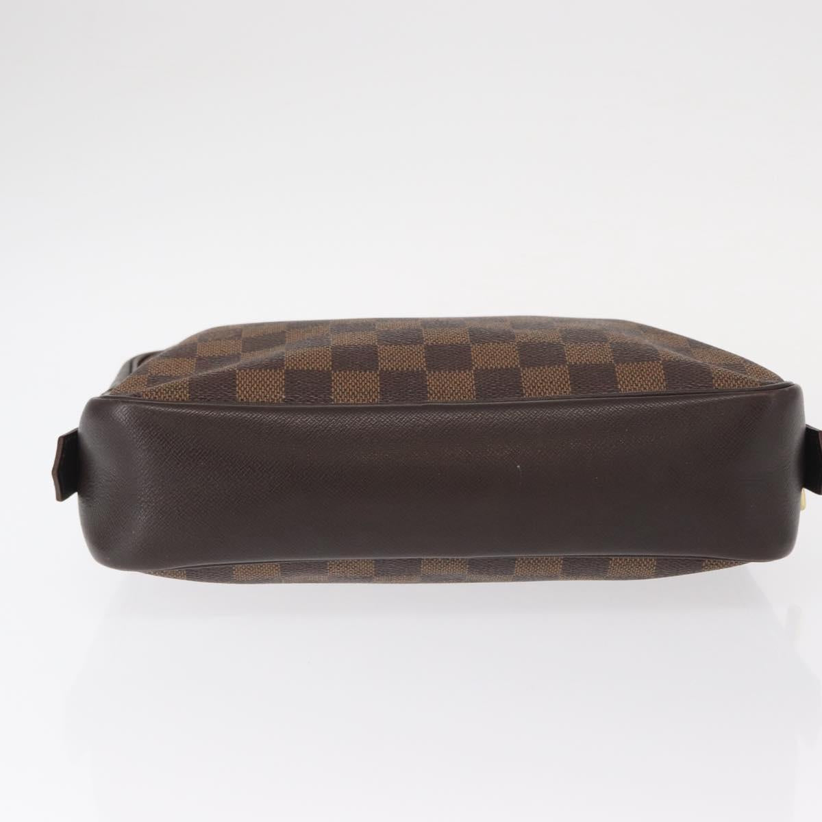 LOUIS VUITTON Damier Ebene Trousse Toilette 25 Clutch Bag N47624 LV Auth 154853A