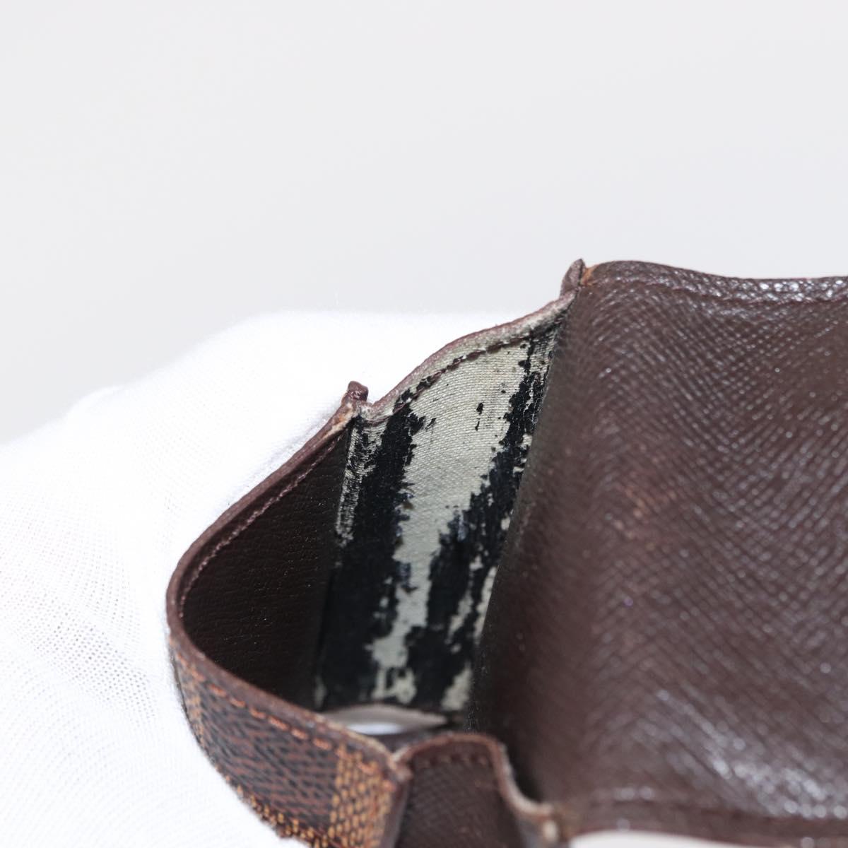 LOUIS VUITTON Damier Ebene Etui Cigarette Case N63024 LV Auth 154855