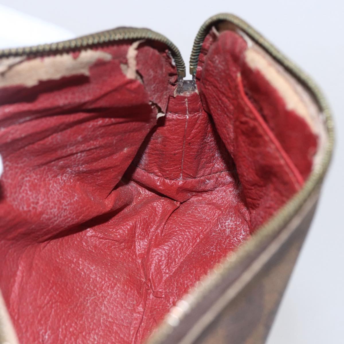 LOUIS VUITTON Damier Ebene Pochette Cosmetic PM Pouch N47516 LV Auth 154856