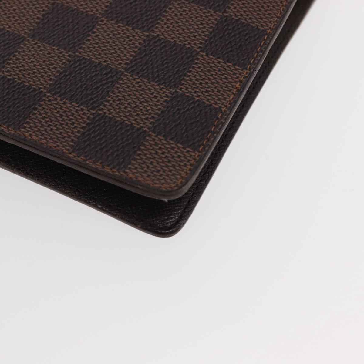 LOUIS VUITTON Damier Ebene Agenda MM Day Planner Cover R20240 LV Auth 154857