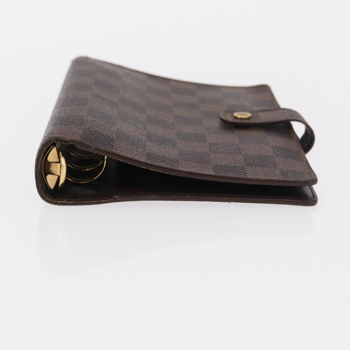 LOUIS VUITTON Damier Ebene Agenda MM Day Planner Cover R20240 LV Auth 154857