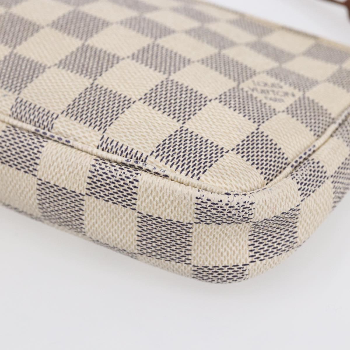 LOUIS VUITTON Damier Azur Pochette Accessoires Pouch N51986 LV Auth 154858