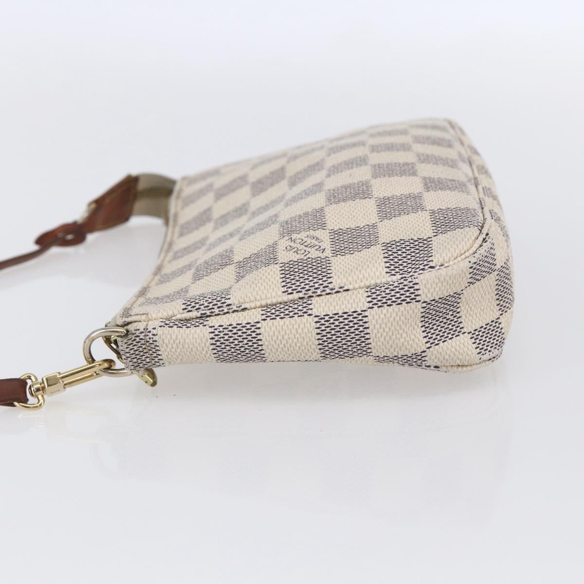 LOUIS VUITTON Damier Azur Pochette Accessoires Pouch N51986 LV Auth 154858