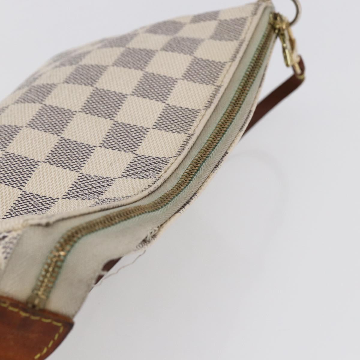 LOUIS VUITTON Damier Azur Pochette Accessoires Pouch N51986 LV Auth 154858