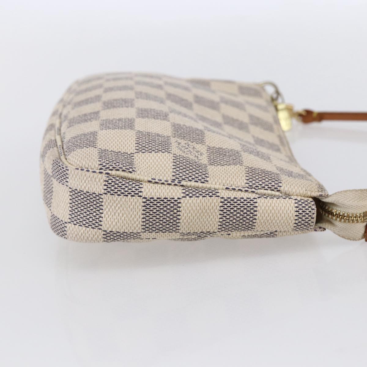 LOUIS VUITTON Damier Azur Pochette Accessoires Pouch N51986 LV Auth 154859