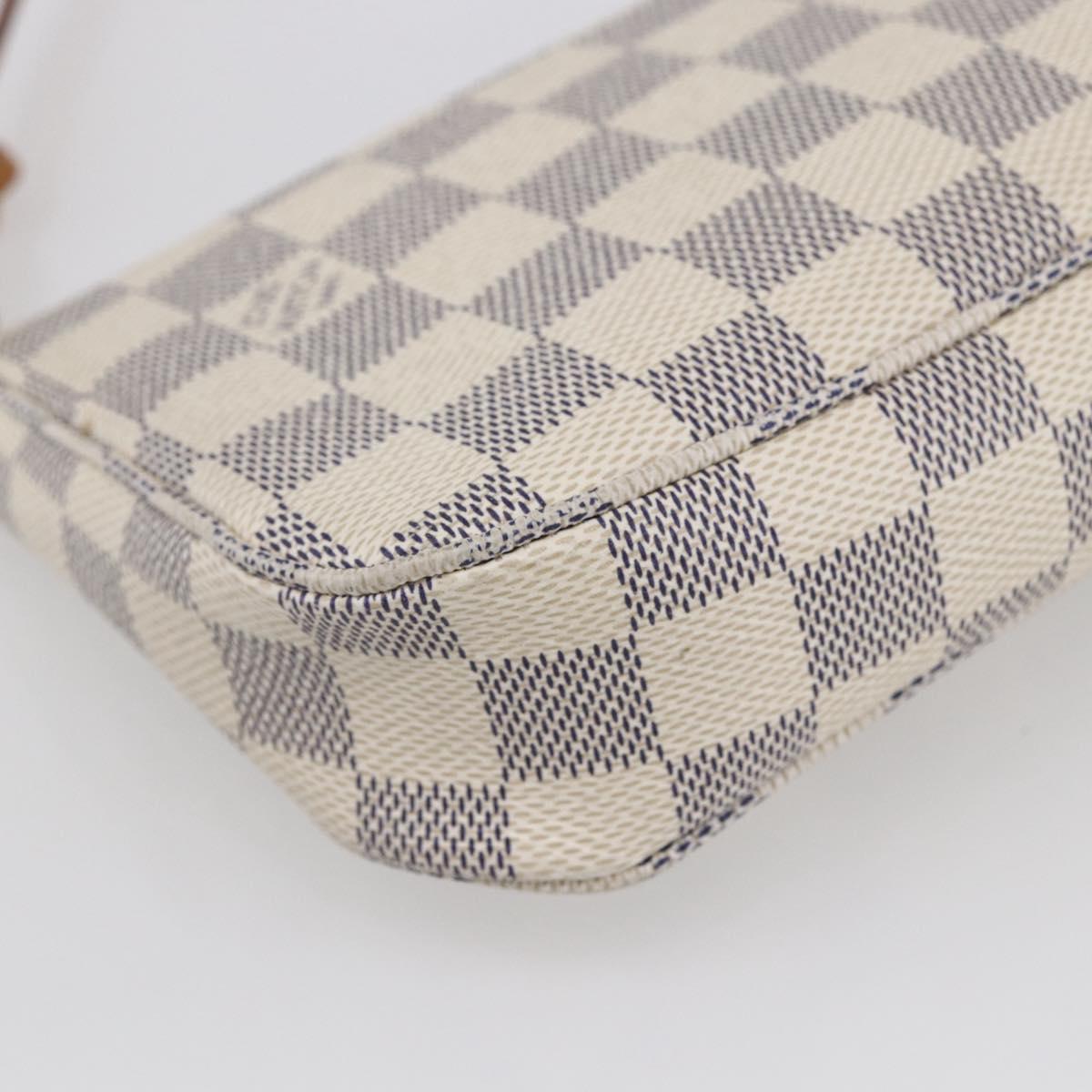 LOUIS VUITTON Damier Azur Pochette Accessoires Pouch N51986 LV Auth 154860M