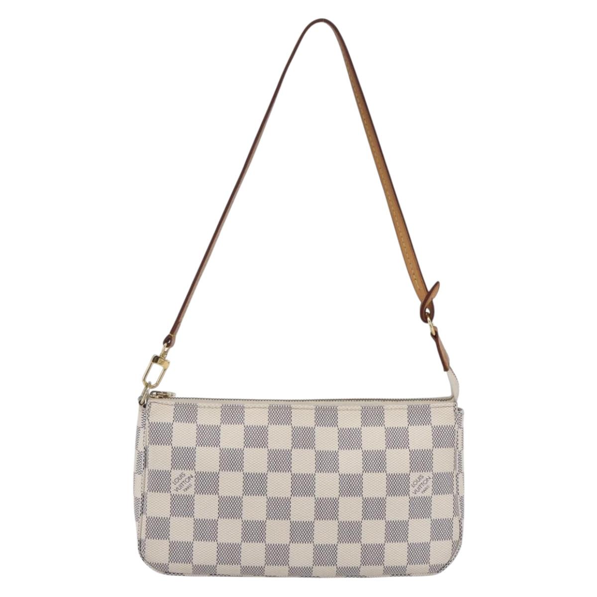 LOUIS VUITTON Damier Azur Pochette Accessoires Pouch N51986 LV Auth 154860M