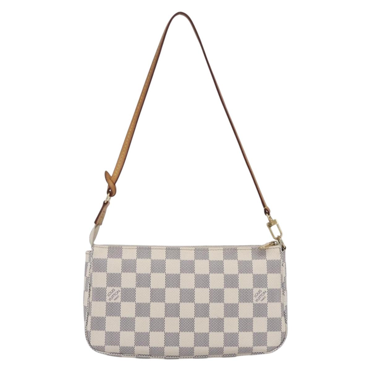 LOUIS VUITTON Damier Azur Pochette Accessoires Pouch N51986 LV Auth 154860M
