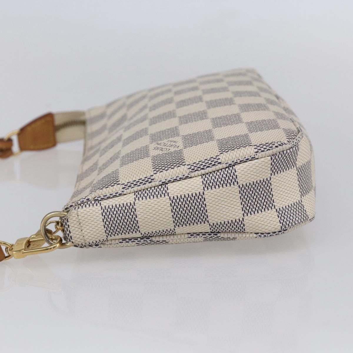 LOUIS VUITTON Damier Azur Pochette Accessoires Pouch N51986 LV Auth 154860M