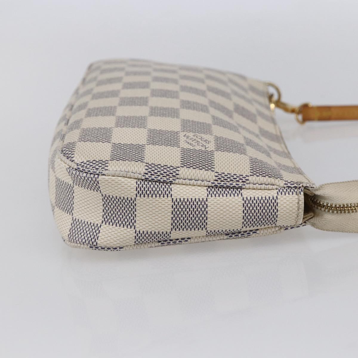 LOUIS VUITTON Damier Azur Pochette Accessoires Pouch N51986 LV Auth 154860M