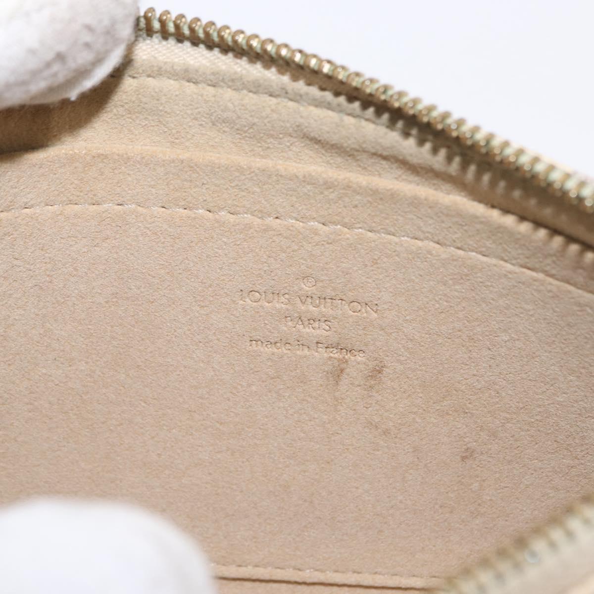 LOUIS VUITTON Damier Azur Pochette Mira MM Accessory Pouch N63090 LV Auth 154861