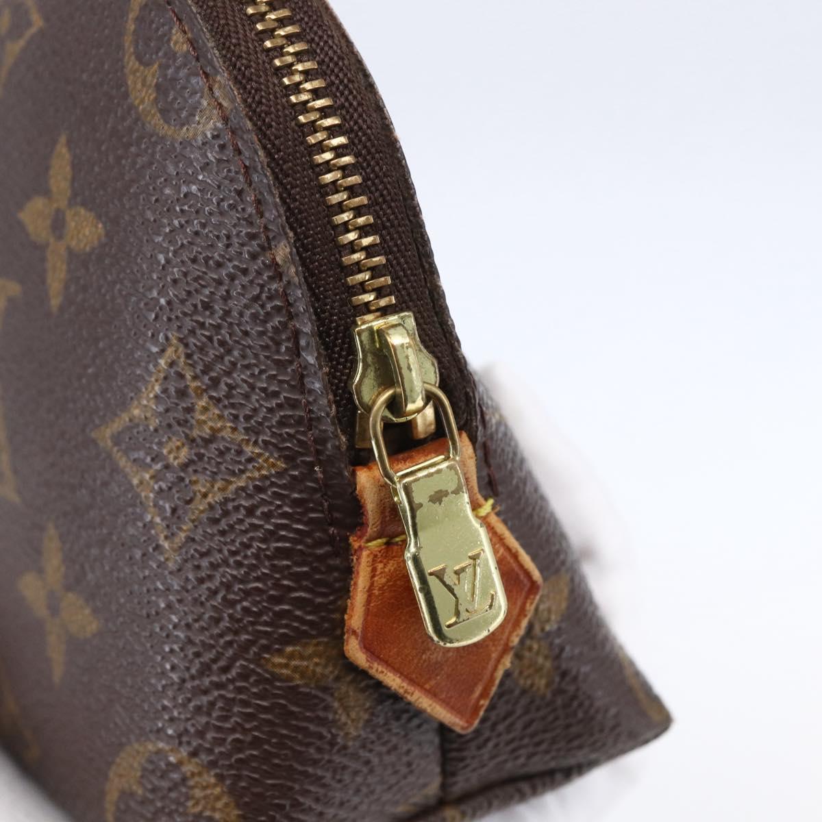 LOUIS VUITTON Monogram Pochette Cosmetic PM Pouch M43998 LV Auth 154862
