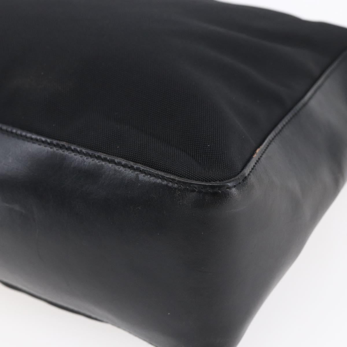 GUCCI GG Canvas Shoulder Bag Black Silver 001 3766 2123 Auth 154866