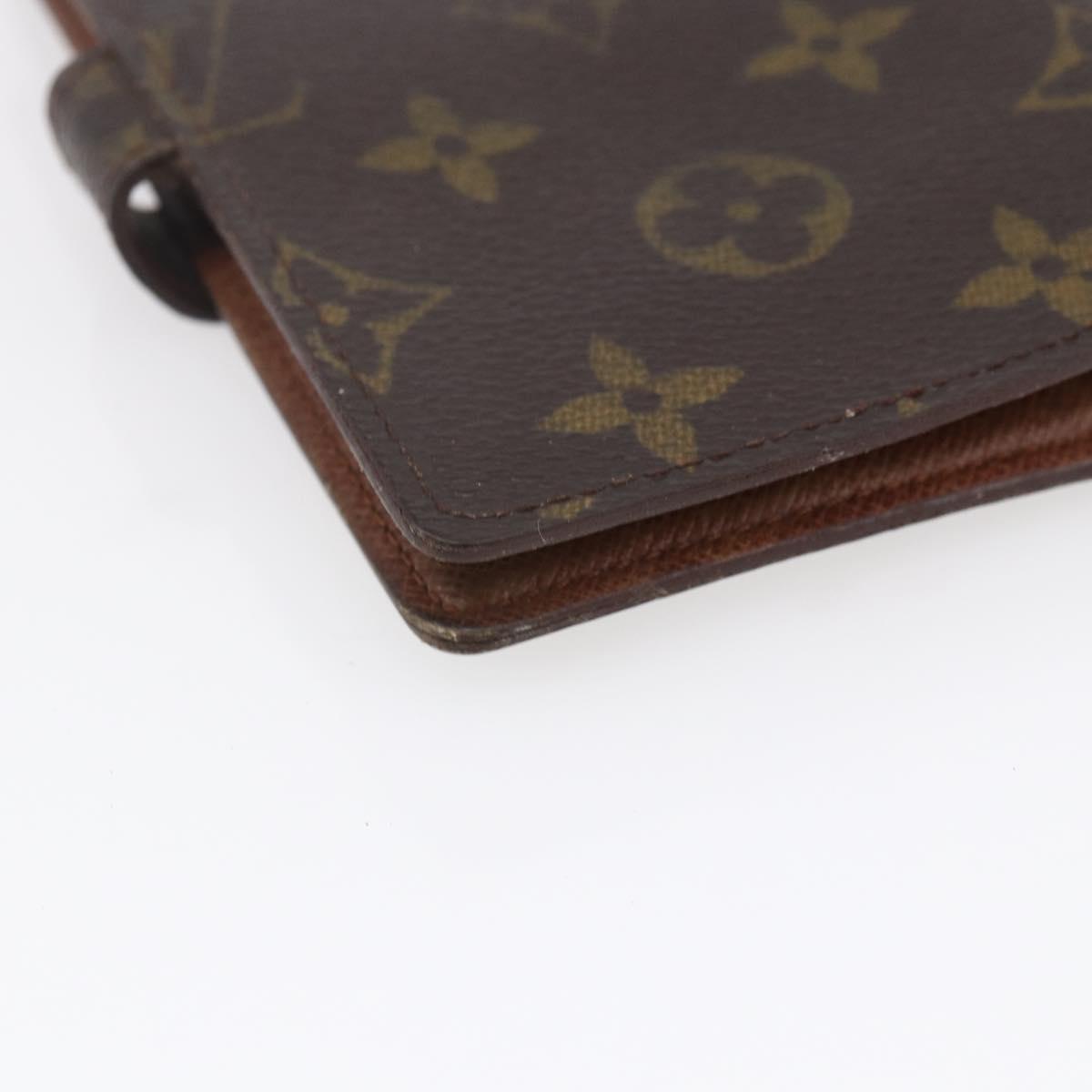 LOUIS VUITTON Monogram Agenda PM Day Planner Cover R20005 LV Auth 154868