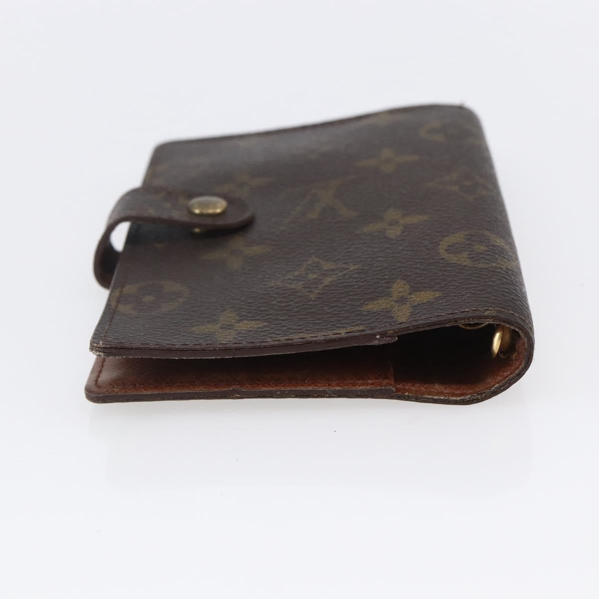 LOUIS VUITTON Monogram Agenda PM Day Planner Cover R20005 LV Auth 154868