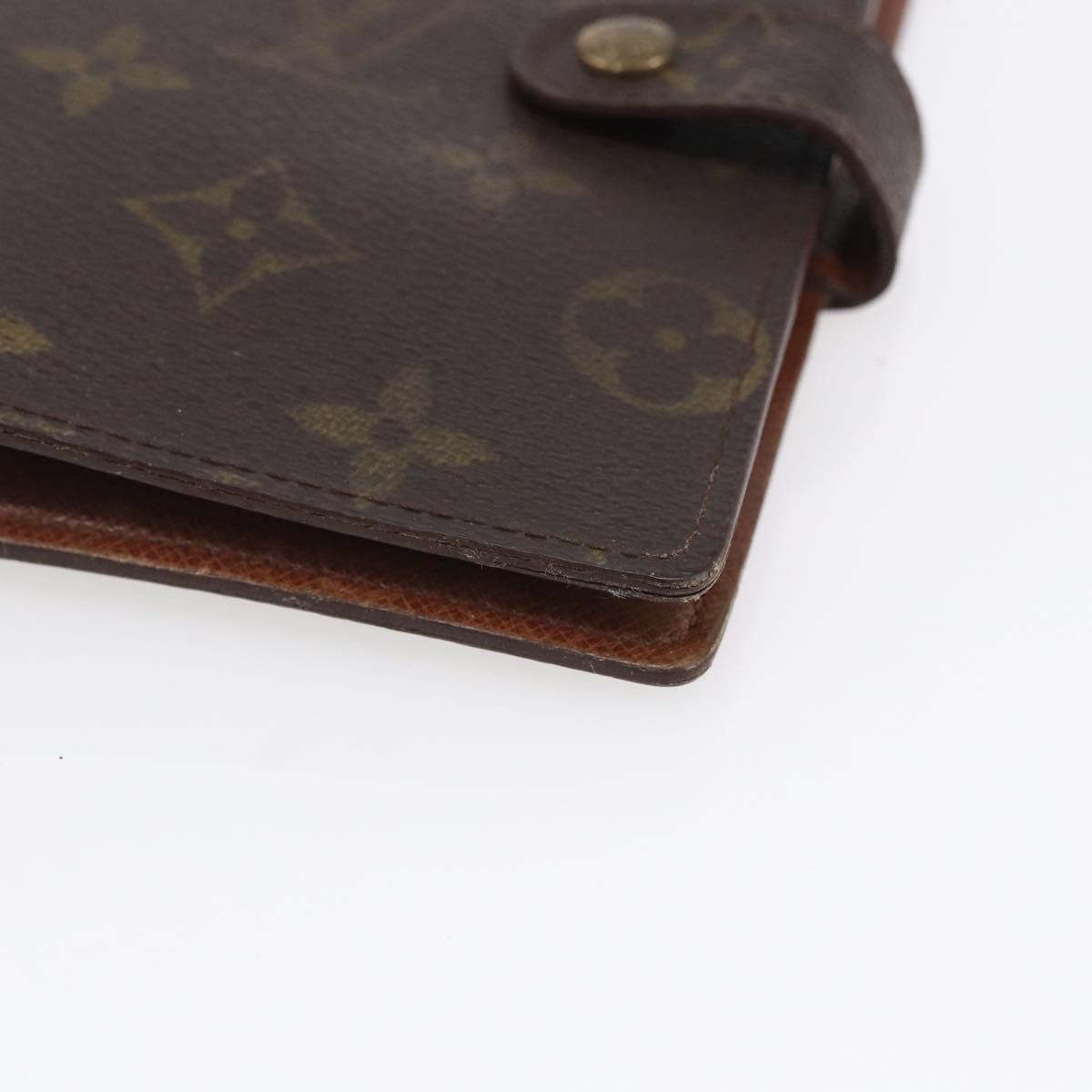 LOUIS VUITTON Monogram Agenda PM Day Planner Cover R20005 LV Auth 154868